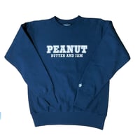 REVERSE WEAVE COLLEGE SWEATSHIRT NAVY