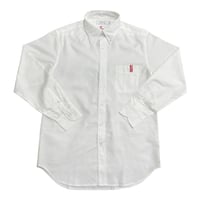 CLASSIC BUTTON DOWN SHIRT WHITE / RED