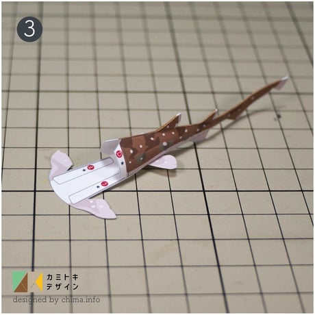 トラザメ　ペーパークラフト