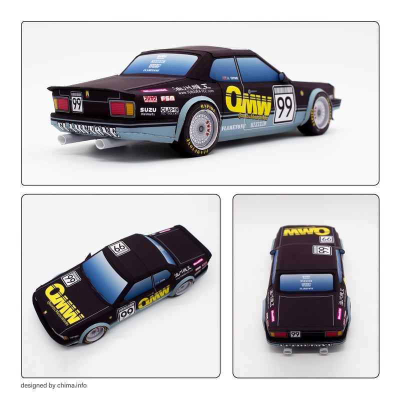 ネオクラ・ツーリングカー ｰペーパークラフトｰ | カミトキデザイン STORE