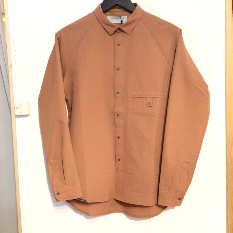 春夏 ERRICO FORMICOLA シアサッカー サファリシャツ　Sサイズ 春夏 ERRICO FORMICOLA シアサッカー サファリシャツ Sサイズ