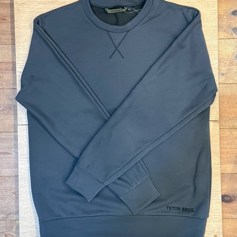 値下げ_theory _スーツ_グレー×水色ストライプ OCTA FLEECE CREW genderless(TetonBros.25FW) | H