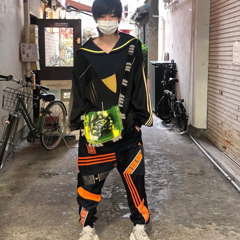 かむばかり】ジャージパンツ オレンジ | boys in the band OSU ともしび