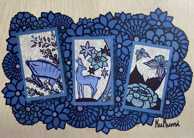 猪鹿蝶 猪鹿蝶 青(boar deer butterfly Blue) | Hemisart