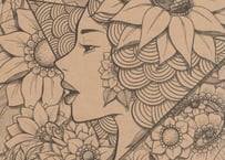 ポストカード　女性