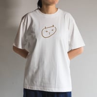 スンネコ Tシャツ(白 / ベージュ)