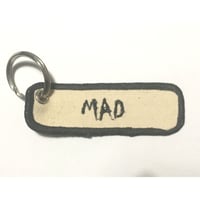 "MAD DOPE"Embroidery key Ring