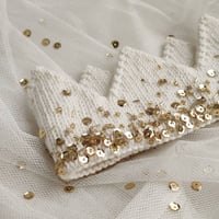【Meadow flower】Gold Tiara Crown 2-5y