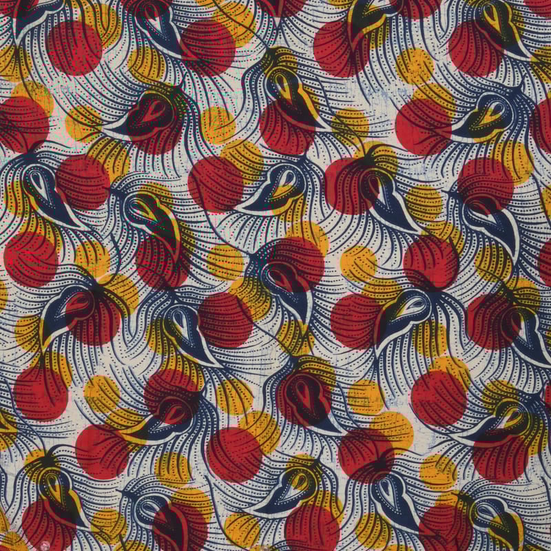 アレワ紡テキスタイル（孔雀の羽） | アフリカンプリントの布屋さん