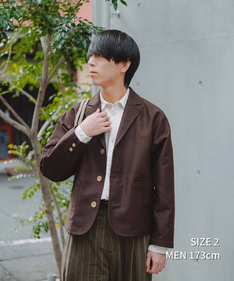 #-67 3B cotton moleskin single jacket