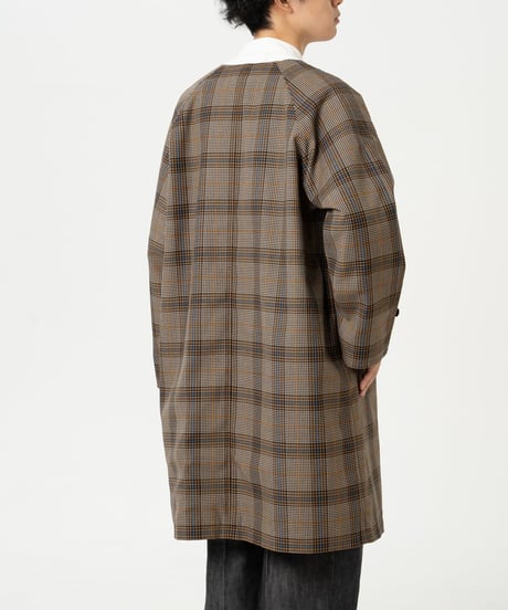 #-27 Reversible nocollar coat  (Beige)