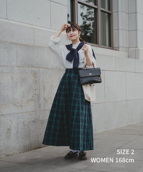 #-51 EX. Quilting check skirt