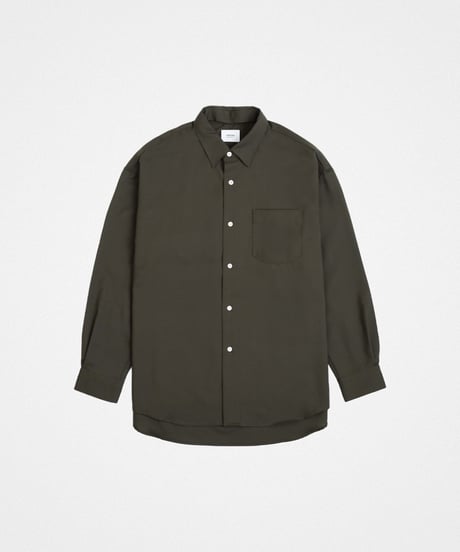 #-41 2way detachable collar wool shirt（Green）