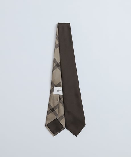 #-26 Reversible silk tie (Beige)