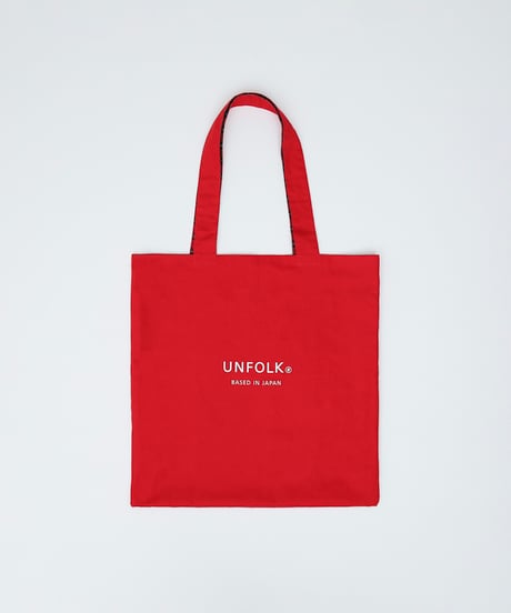 #-37 Reversible check tote bag  (Red)