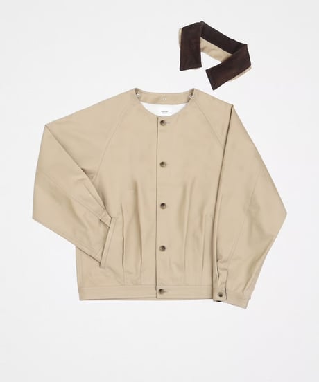 #-45 Ventile gabardine 2way blouson (Beige)