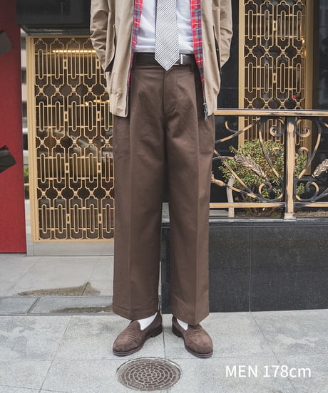 #-03 Ventile gabardine 2tuck pants