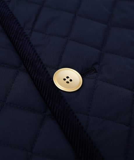 #-71 Diamond Quilt 2way blouson (Navy)