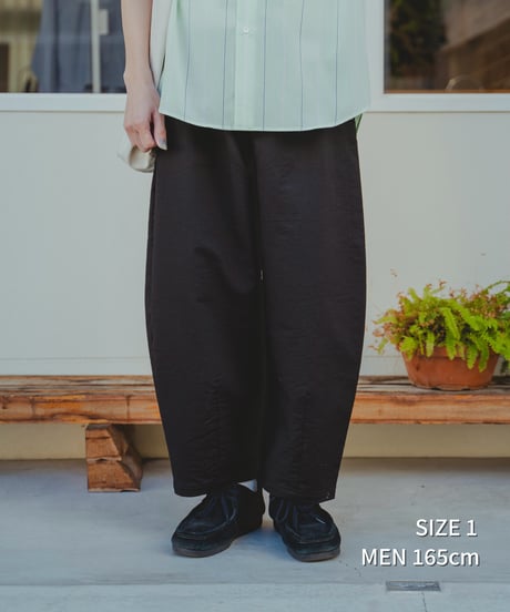 ⁡“UNFOLK CLASSIC” Enshu sashiko style baloon pants (Black)