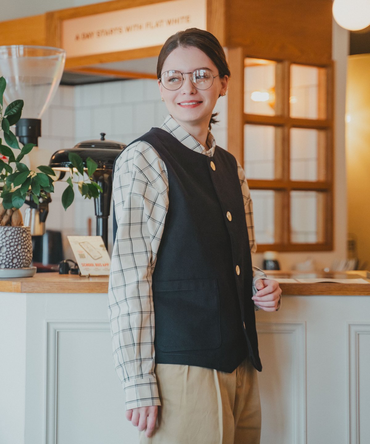トップス UNFOLK Peach brushed classic vest fit=scale-down,w=1200