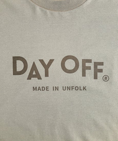 #-10 "DAYOFF" loose classic logo tee（Beige）