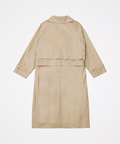#-30 Ventile gabardine belted trench coat