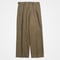 #-24 Ventile gabardine 2tuck straight pants (Khaki)