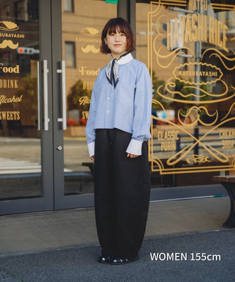 #-57 EX. 2way detachable collar cleric shirt