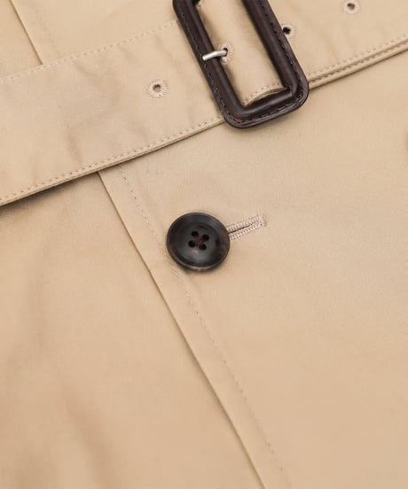 #-30 Ventile gabardine belted trench coat
