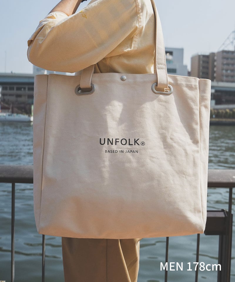 04 Heavy canvas big tote bag | UNFOLK