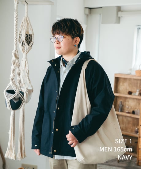 #-52 Memory twill classic mountain parka (Navy)