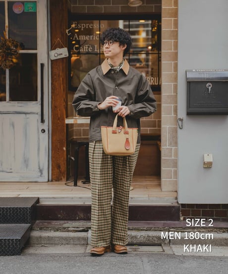 #-45 Ventile gabardine 2way blouson (Khaki)