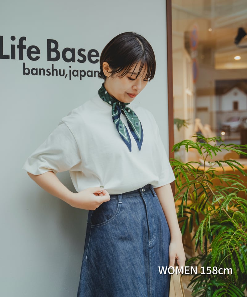 K.T キヨコ タカセ] 線画風プリント スカーフ 14:ブラウン F 59 Hand