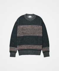 #-68 Fair isle pattern jacquard knit (Green)