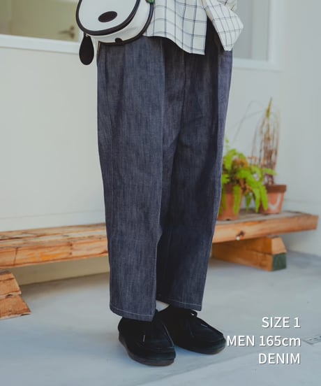 #-24 Ventile gabardine 2tuck straight pants (Beige)