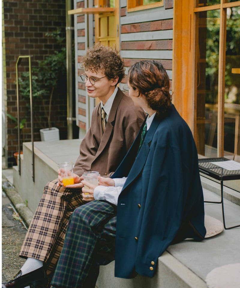 21 Seamless classic check pants (Green) | UNF