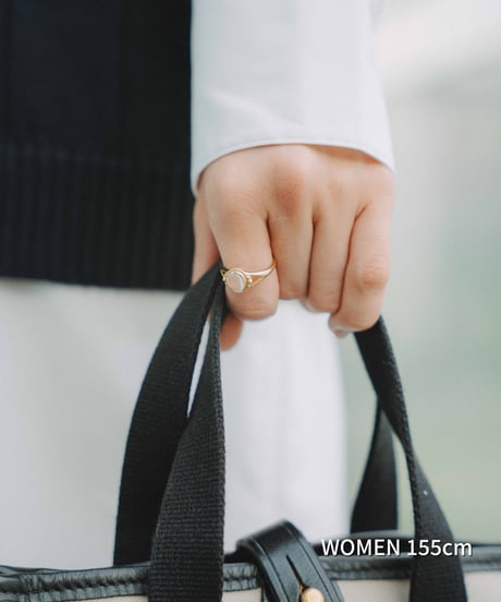 #-84 Silver925 classic stone ring (Moonstone)