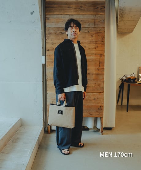 “SIWA × UNFOLK CLASSIC” Yamanashi flocky print washi bag