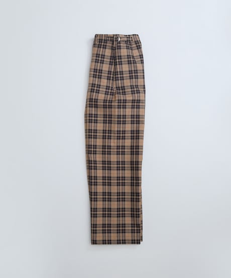 #-21 Seamless classic check pants (Beige)