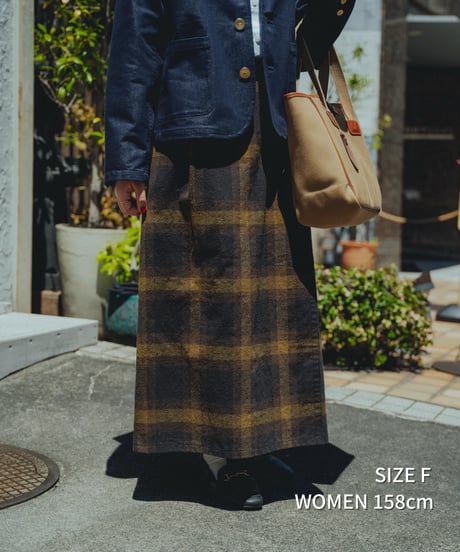 "UNFOLK CLASSIC" Banshu napping process check skirt