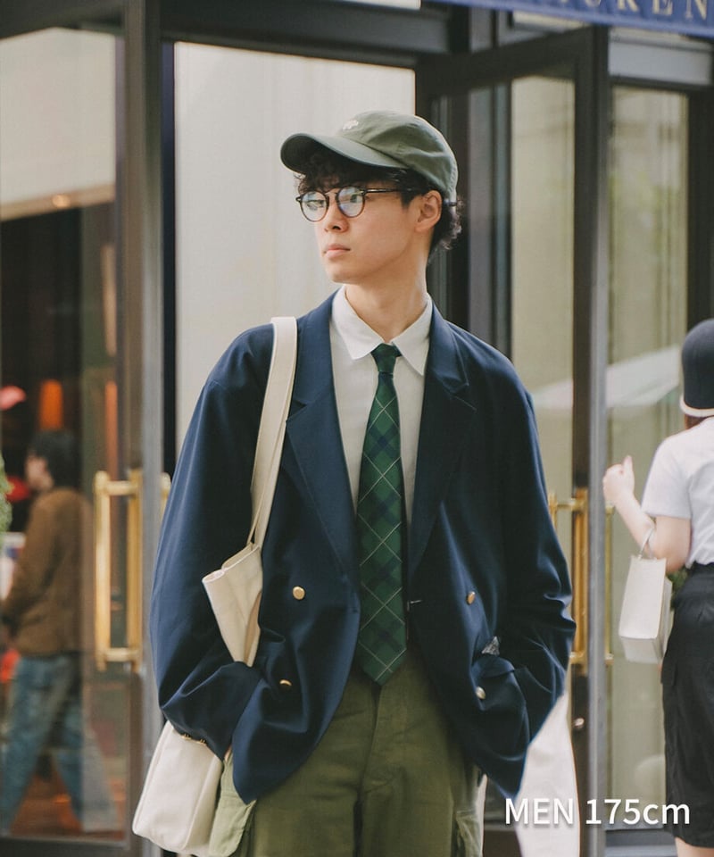 26 Reversible silk tie (Green) | UNFOLK