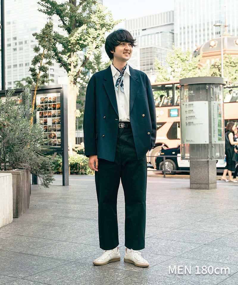 小物 Hand Printed Silk Scarf - blue Hand Printed Silk Scarf | Mame Kurogouchi