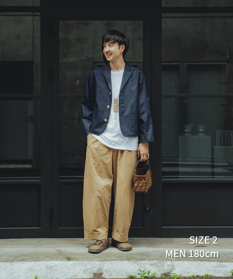 #-67 3B rigid denim single jacket