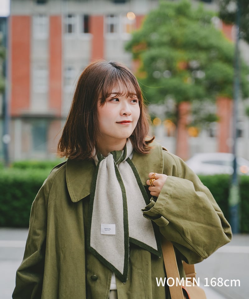 29 U-brid wool muffler scarf (Green) | UNFOLK