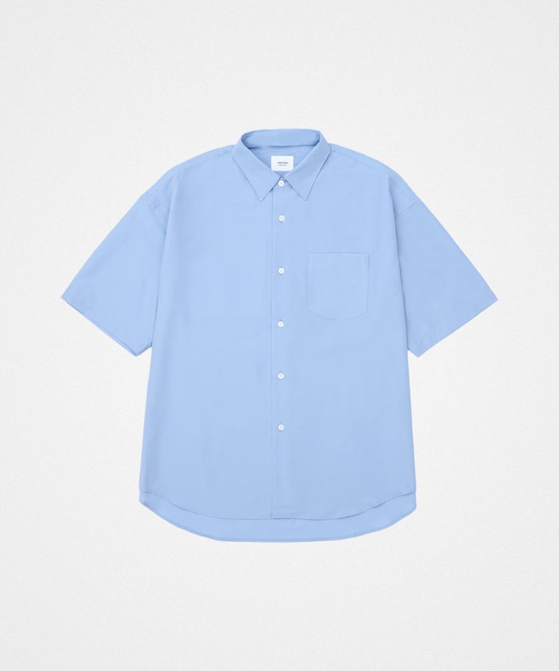 トップス Unfolk 2way detachable collar shirt Navy 61 2way detachable collar short sleeve stripe