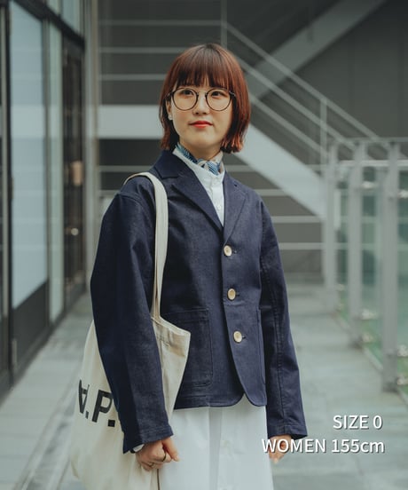 #-67 3B rigid denim single jacket