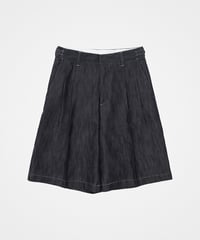 #-63 Rigid denim 2tuck shorts