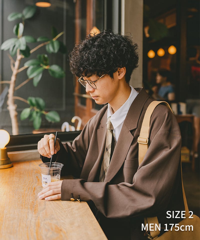 22 4B relax double blazer (Brown) | UNFOLK 22 4B relax double blazer (Brown) | UNFOLK