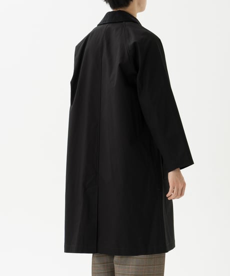 #-53 Ventile gabardine 2way railway coat (Black)