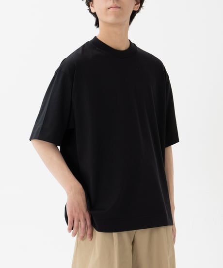 #-62 Silk cotton luxury tshirt (Black)